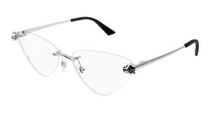 002 - Silver with Clear Lenses