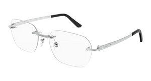 002 - Silver with Clear Lenses