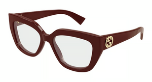 003 - Burgundy with Clear Lenses