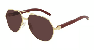 004 - Gold With Violet Polarized Lenses