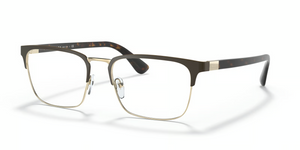 01U1O1 - Matte Burnished/Pale Gold with Clear Lenses