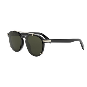 10C0 - Shiny Black with Green Lenses