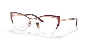 13A1O1 - Red/Fire/Rose Gold with Clear Lenses