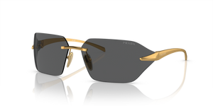 15N5S0 - Satin Yellow Gold with Dark Grey Lenses