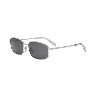 16A - Shiny Silver with Grey Lenses