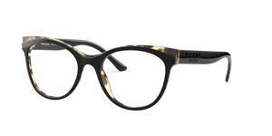 3891O1 - Black/Havana with Clear Lenses