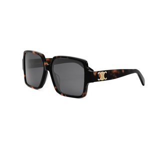 52A - Shiny Havana with Grey Lenses