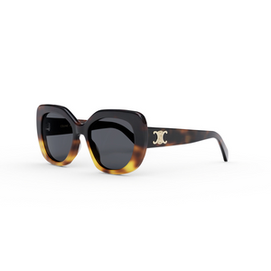 56A - Shiny Gradient Havana with Smoke Lenses