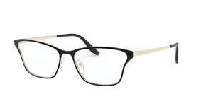 AAV1O1 - Top Black/Pale Gold with Clear Lenses