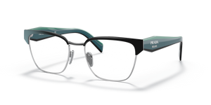 GAQ1O1 - Black/Silver with Clear Lenses