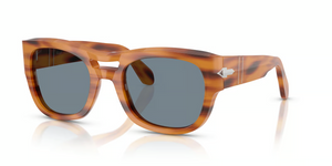 960/56 - Striped Brown with Light Blue Lenses