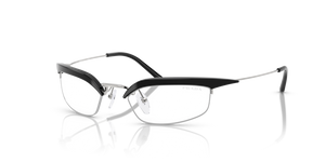 TZM08N - Black/Silver with Clear Blue-Violet Light Filter Lenses