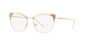 YEP1O1 - Beige/Pink Gold with Clear Lenses