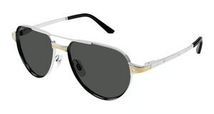 001 - Silver With Smoke Polarized Lenses