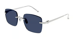 001 - Silver With Blue Lenses