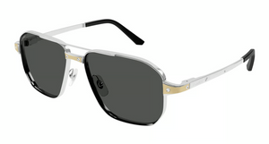 001 - Silver With Smoke Polarized Lenses