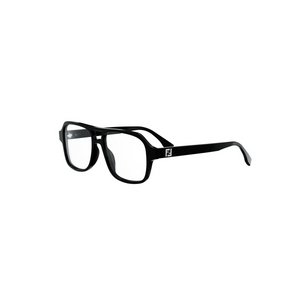 001 - Shiny Black with Clear Lenses