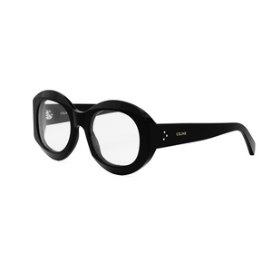 001 - Shiny Black with Clear Lenses