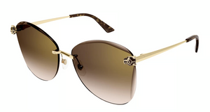 002 - Gold With Brown Lenses