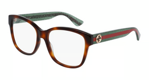 002 - Havana with Clear Lenses
