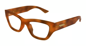 002 - Havana with Clear Lenses