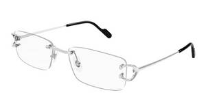 002 - Silver with Clear Lenses