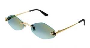 003 - Gold With Green Lenses