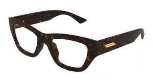 003 - Havana with Clear Lenses