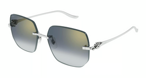 003 - Silver With Blue Lenses