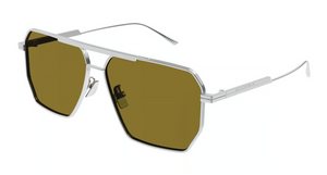 007 - Silver with Brown Lenses