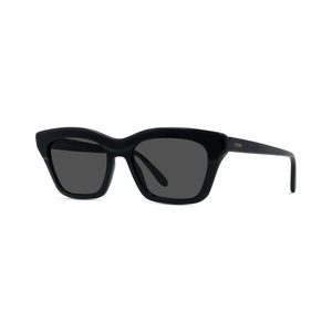 01A -  Shiny Black with Grey Lenses