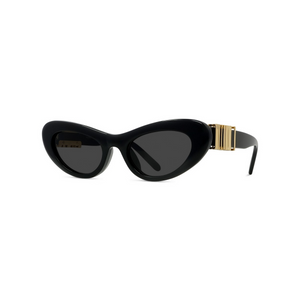 01A - Shiny Black with Grey Lenses