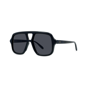 01A - Shiny Black with Grey Lenses
