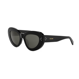 01A - Shiny Black with Grey Lenses