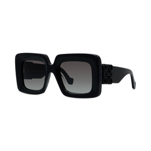 01B - Shiny Black with Grey Gradient Lenses