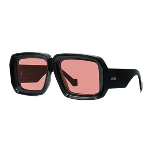 01Y - Shiny Black with Violet Lenses