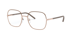 02H1O1 - Brown/Beige with Clear Lenses