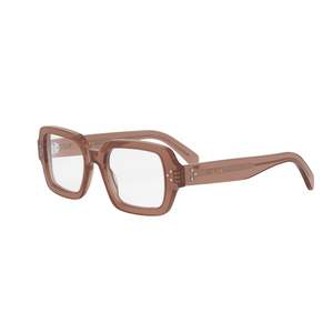 047 - Shiny Brown with Clear Lenses