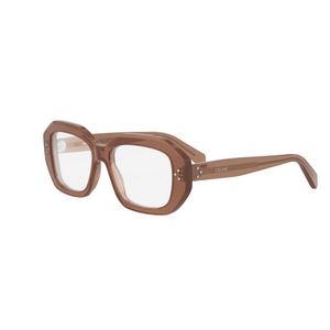 048 - Shiny Brown with Clear Lenses