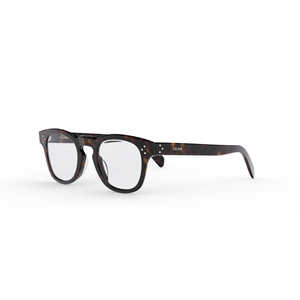 052 - Shiny Dark Havana with Clear Lenses