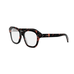 052 - Shiny Dark Havana with Clear Lenses