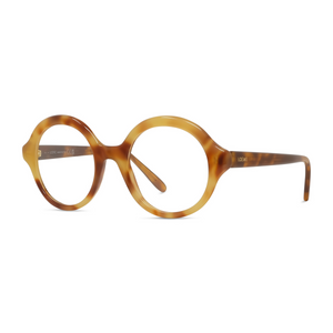 053 -  Shiny Havana with Clear Lenses