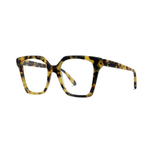 056 -  Shiny Havana with Clear Lenses