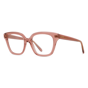 072 -  Shiny Rose with Clear Lenses