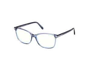 090 - Shiny Light Blue with Clear Lenses