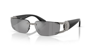 10006G - Gunmetal with Dark Grey Mirror Silver Lenses
