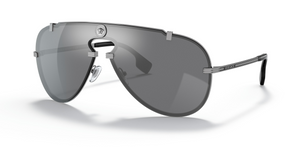 10016G - Gunmetal with Grey Mirror Black Lenses
