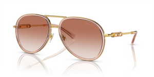 100213 - Brown Transparent with Pink Gradient Lenses
