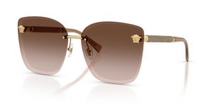 100213 - Gold with Light Brown Dark Brown Gradient Lenses
