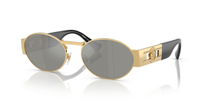 100230 - Gold with Green Mirror Silver Lenses